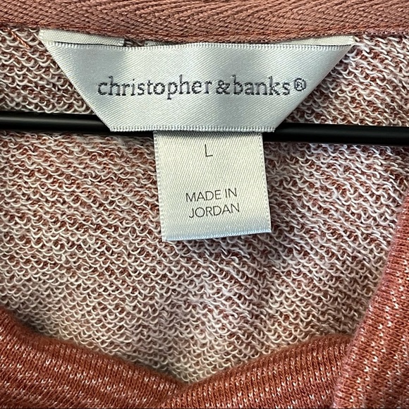 Christopher & Banks Terry Cowl Neck Tunic size L - Picture 7 of 9